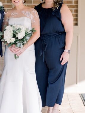 LOFT Flutter Sleeve Jumpsuit